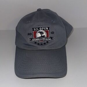 USGA U.S. Open 2010 Pebble Beach Gray Adjustable Strapback Golf Hat Cap